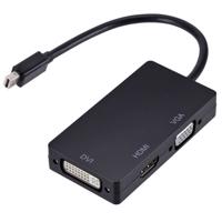 Interlook HVD-20CM | Adaptér Mini DisplayPort (Thunderbolt) na HDMI | DVI | VGA černá 2007-160