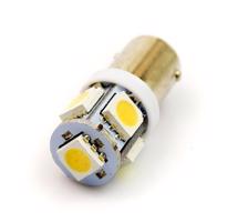 Interlook LED auto žárovka 12V LED BA9S  H6W 5SMD5050 1W Teplá bílá IL421