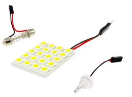 Interlook LED panel 20 SMD 5050 4x5 + adaptéry W5W, C5W, T4W 1852