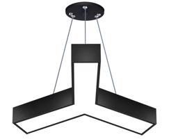 Interlook LPL-001 | Závěsné LED stropní svítidlo 20W | tvar Y | hliník | CCD nebliká | Φ60x10x6 černá 2521-160 2521-160