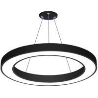 Interlook LPL-004 | Závěsné LED stropní svítidlo 50W | kolo | hliník | CCD nebliká | Φ80x6 černá 2534-160 2534-160