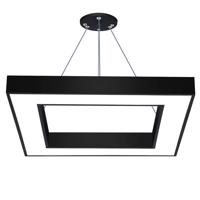 Interlook LPL-008 | Závěsné LED stropní svítidlo 40W | čtverec | hliník | CCD nebliká | 60x60x6 černá 2546-160 2546-160