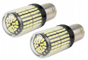 Interlook Sada auto LED žárovek BA15S 144 SMD 3014 P21W / Ba15s 12V 3059-23