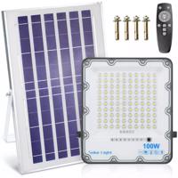 Interlook Set LED reflektor 100W + Solární panel 6V/8W s dálkovým ovládáním | 2500lm, 6000mAh, IP66 4607 4607