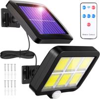 Interlook SSL-120LED | 120 LED COB solární lampa s modulárním solárním panelem černá 1907-160 1907-160