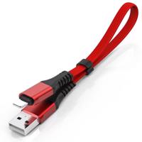 Interlook UC-020-IP | Krátký kabel USB - Lightning to Iphone | Rychlé nabíjení 3.0 | 30 cm | Přenos dat, Car Play červená 2336-52