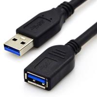 Interlook UE3.0-2M-Black | USB 3.0 prodlužovací kabel | zástrčky samec + samice | 2 metry černá 1756-160