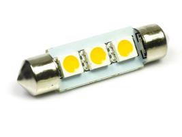 Interlook WW Auto LED žárovka C5W 3 SMD 5050 Teplá bílá 39 mm 12V 935-48