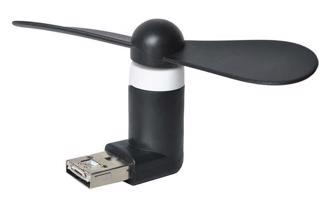 Iso Trade Černý micro USB ventilátor