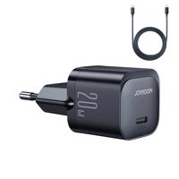 Joyroom JR-TCF02 USB-C PD 20W síťová nabíječka + kabel USB-C - černý 6941237126412 6941237126412