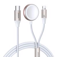 Joyroom Kabel lightning a indukční nabíječka 2 v 1 pro Apple Watch 1,5 m bílý (S-IW012) 6956116771348