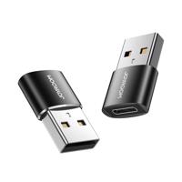 Joyroom S-H152 Dvoudílný adaptér USB samec-samice typu C (černý) 044834