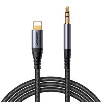 Joyroom stereo audio kabel AUX 3,5 mm mini jack - lightning pro iPhone iPad 1,2 m černý (SY-A06) 6956116773762