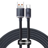 Kabel Baseus Crystal Shine USB na USB-C, 100 W, 1,2 m (černý) 030614