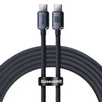 Kabel Baseus Crystal Shine z USB-C na USB-C, 100 W, 2 m (černý) 030623