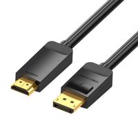 Kabel DisplayPort 1.2 na HDMI 1.4 Vention HAGBI 3m, 4K 30Hz (černý)