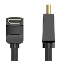 Kabel HDMI 2.0 Vention AARBH 2m, 90° úhlový, 4K 60Hz (černý)