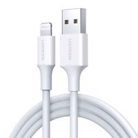 Kabel Lightning na USB UGREEN 2,4A US155, 0,5 m (bílý) 042359