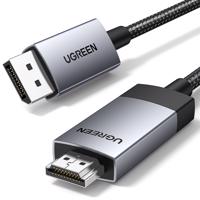 Kabel Ugreen DP119 DisplayPort - HDMI 4K 60Hz 2 m - šedý 6941876217748