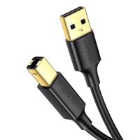 Kabel USB 2.0 A-B UGREEN US135 pro tiskárny, pozlacený, 5 m (černý) 023772