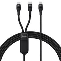 Kabel USB 2v1 Baseus Flash Series USB-C na USB-C 100W, 1,5 m (černý) 042946