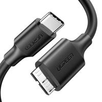 Kabel USB 3.0 Micro-B - USB-C UGREEN 1m (černý) 020838