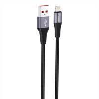 Kabel USB-A na Lightning Foneng X112 2,4A, 1m (černý)