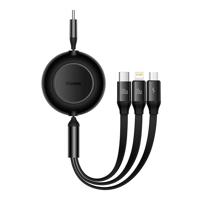 Kabel USB-C 3 v 1 Baseus Bright Mirror 4, micro USB / Lightning / USB-C, 100 W / 3,5 A, 1,1 m (černý) 035019