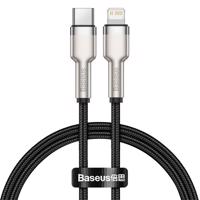 Kabel USB-C na Lightning Baseus Cafule, PD, 20W, 0,25 m (černý) 029671