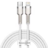 Kabel USB-C na Lightning Baseus Cafule, PD, 20W, 2m (bílý) 025083