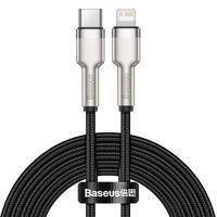 Kabel USB-C na Lightning Baseus Cafule, PD, 20W, 2m (černý) 025082