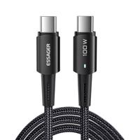 Kabel USB-C na USB-C 100W Essager 1m (černý) 060113