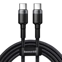 Kabel USB-C na USB-C Baseus Cafule, QC 3.0, PD 2.0, 100W, 5A, 2m (šedočerný) 021064