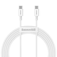 Kabel USB-C na USB-C Baseus Superior Series, 100 W, 2 m (bílý) 027726