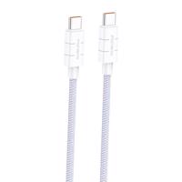 Kabel USB-C na USB-C Foneng XS02 60W, 1,2 m (fialový)