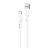 Kabel USB-Micro USB Foneng X36, 3A, 1m (bílý)