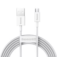 Kabel USB na micro USB Baseus Superior Series, 2A, 2 m (bílý) 027665