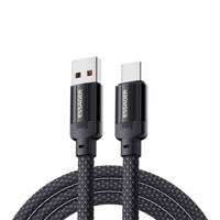 Kabel USB na USB-C, Essager, EXCT-YS01-P, 100W, 1m (černý) 066669