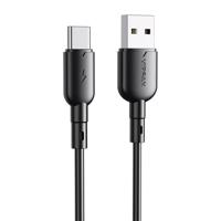 Kabel USB na USB-C Vipfan Colorful X11, 3A, 1m (černý) 036784