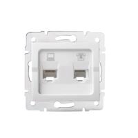 Kanlux 25112 LOGI Zásuvka datová-telefonní RJ45Cat 5e + RJ11 - bílá