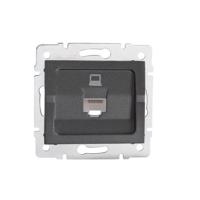 Kanlux 25285 LOGI Datová zásuvka RJ45Cat 5e Jack - grafit