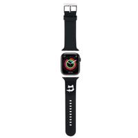 Karl Lagerfeld 3D gumový řemínek Choupette Head pro Apple Watch 42/44/45/49 mm - černý 3666339190125