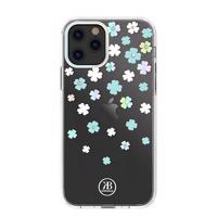 Kingxbar Lucky Series pouzdro zdobené pravými krystaly Swarovski iPhone 12 mini průhledné (Clover) 6959003589842