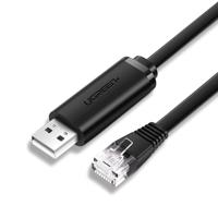 Konzolový kabel Ugreen USB - Ethernet RJ45 adaptér 1,5 m černý (CM204) 6957303857739