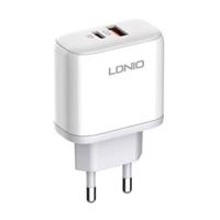 LDNIO A2526C USB, USB-C 45W síťová nabíječka + kabel USB-C - USB-C 042471