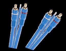 Lechpol Kabel 2 x RCA - 2 x RCA + vodič 5 m