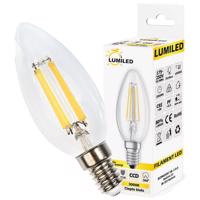 LED žárovka LED E14 B35 7W = 60W 806lm 3000K Teplá bílá 360° Filament LUMILED