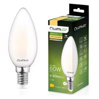 LED žárovka LED E14 B35 7W = 60W 806lm 3000K Teplá bílá 360° Filament LUMILED