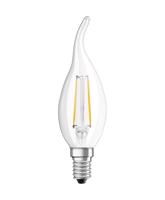 LED žárovka LED E14 BA35 CL 4W = 40W 470lm 2700K Teplá bílá 300° Filament OSRAM SUPERSTAR Stmívatelná OSRSTAK1135