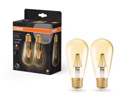 LED žárovka LED E27 6,5W 725lm 2400K Teplá bílá OSRAM Vintage 1906 Stmívatelná OSRVINS0017